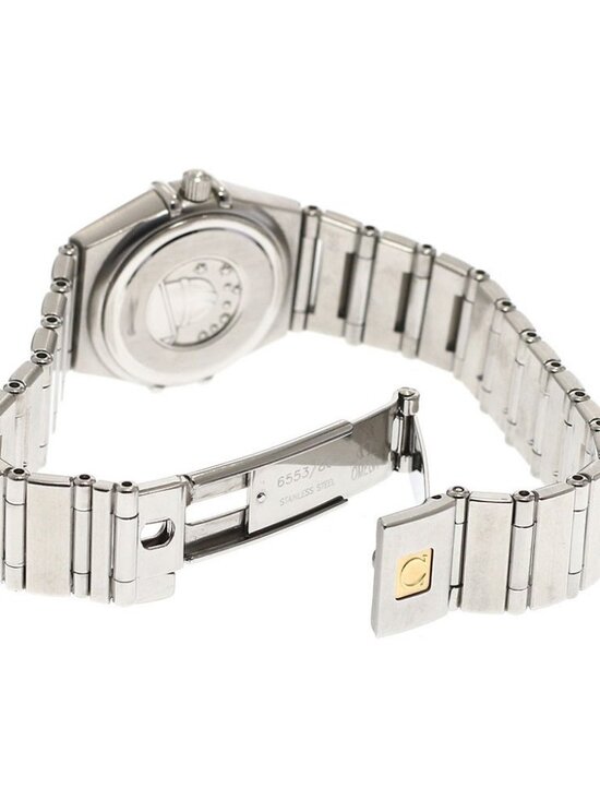 OMEGA Constellation Mini 1562.56 12P diamond black Dial Quartz Ladies_935547